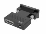 HDMI-compatible Female to VGA Male Converter with Audio Adapter Support 1080P Signal Output for PC Laptop TV Monitor Projector