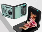 For Samsung Galaxy Z Flip 3 Cover Armor Car Magnet Phone Case For Galaxy Z Flip3 Skin Shell Shockproof Bumper With Ring Holder
