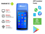 5 inch Android Handheld Pos Terminal Machine With Printer